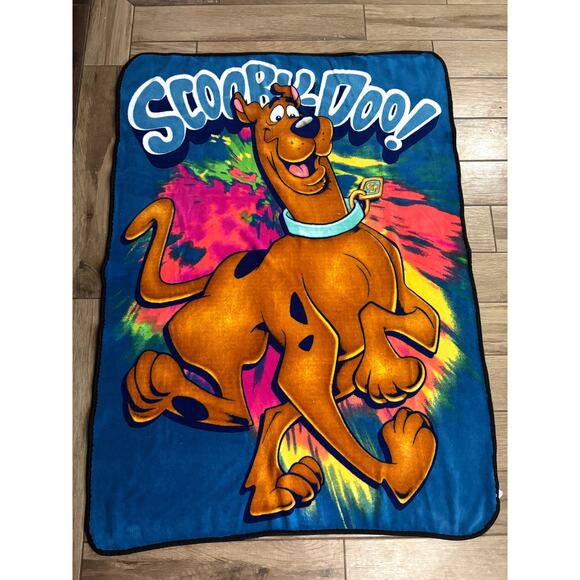 Scooby-Doo Cartoon Network Plush Soft Throw Blanket 42"x58" Tie-Dyed - Picture 9 of 13
